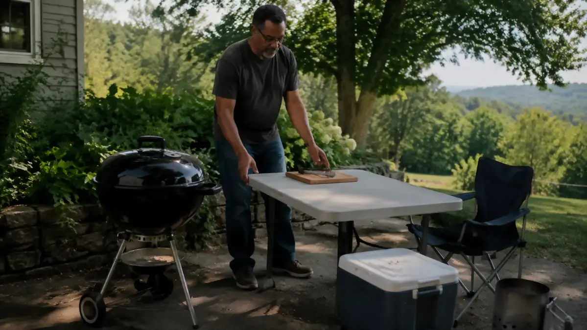 How to Set Up a Grill Station That Actually Has Room to Work